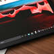 Because of the extra system tray icons and the X1 Fold’s limited width in laptop mode, there’s almost no space to see app icons.